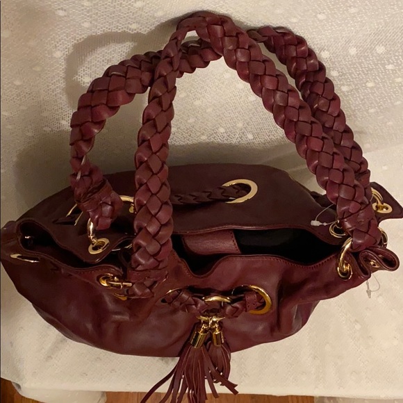 *SOLD*Michael Kors Braided Grommet Shoulder Tote - Picture 9 of 11